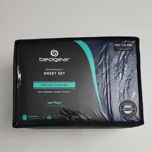 Bedgear Ver-Tex Performance King/Cal King Sheet Set Navy King Sheet Set NWT